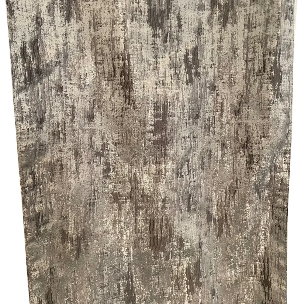 Tahari Home Metallic Textured Table Runner Silver Grey‎ Neutral Accent  16x90